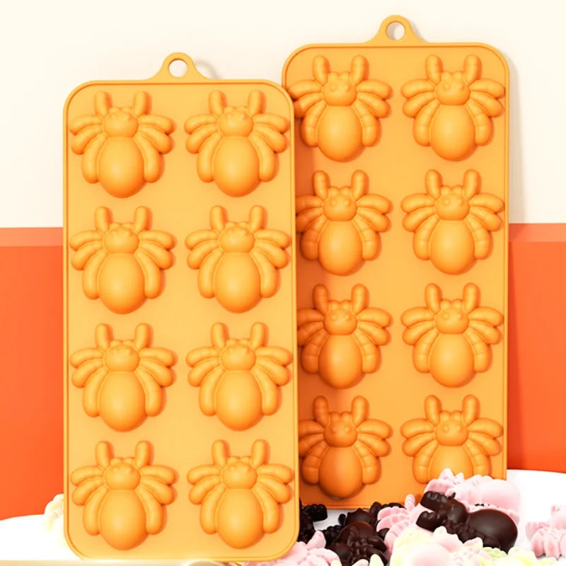 Halloween Chocolate Mold 1 Pack Spider Silicone Candy Molds Halloween Silicone Ice Mold for Jello Candle Soap Halloween Party