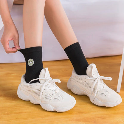 INS Girls Embroidery Cute Cartoon Fruit Avocado Banana Cherry Peach Kiwi Pineapple Socks Japanese Korean Funny Sokken Dropship