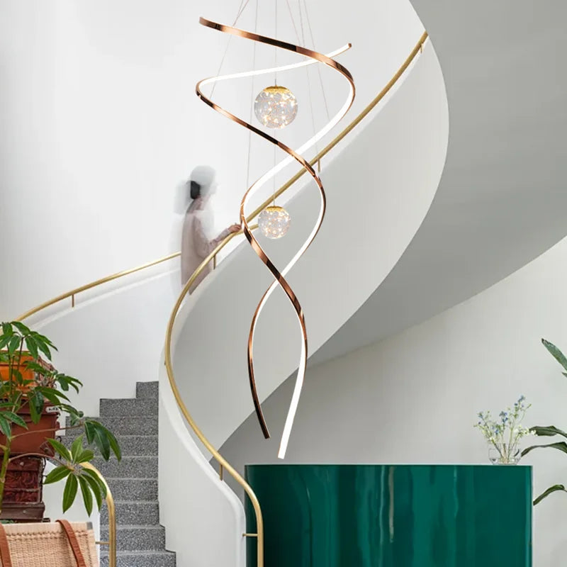 Home Decoration - Hall Chandelier - Staircase Chandelier - Indoor Lighting Fixtures - Ceiling Lights - Exquisite Indoor Lighting