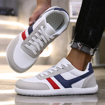Men's Wide Toe Box Barefoot Shoes Minimalist Sports Shoes with Zero Drip Soles The Best Breathable Mesh Designer Men's Running