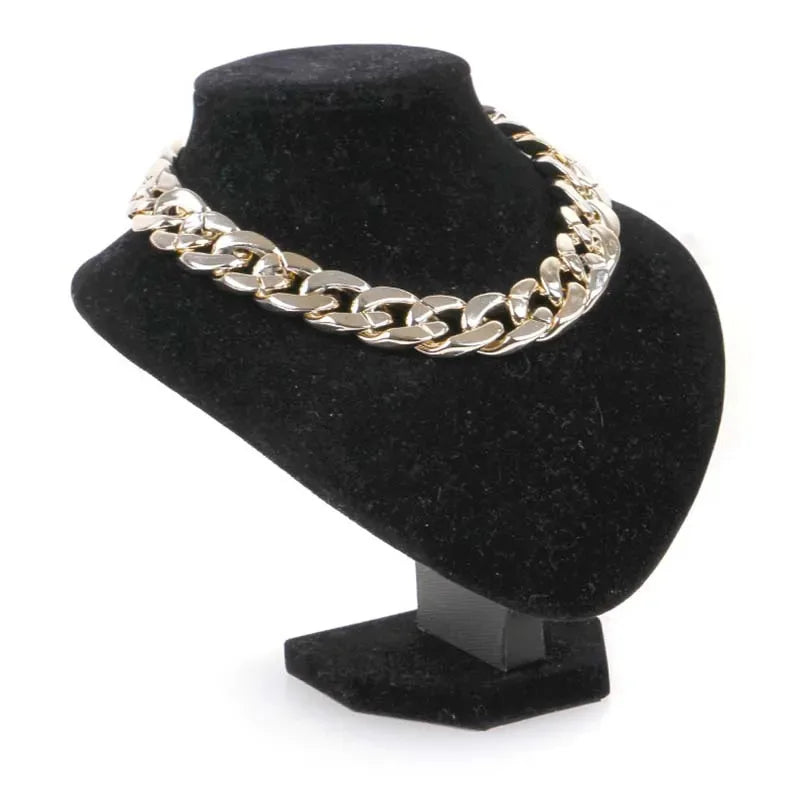 Dog Chain Gold Necklace Chain for Dogs ABS Plastic Dog Collar Puppy Costume for Dogs Lightweight Fashion Dog Jewelry Accessories