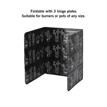 Folding Oil Splatter Shield Guard for Stove Splash Proof Panels for Gas Burner Transparent Kitchen Splatter Screen