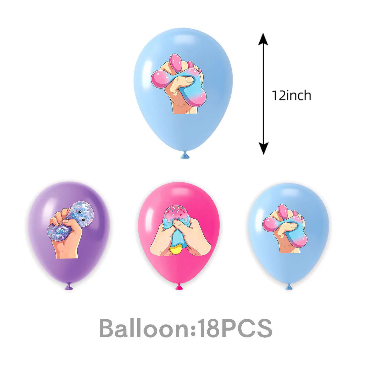 Squishy Bao Bun Themed Birthday Party Decorations Set Tableware Paper Plates Cups Cute Squishy Gift Bags Balloon Banner Supplies