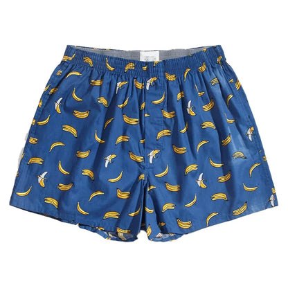Men's Boxer Shorts Pineapple Lemon Print Panties Cotton Breathable Comfortable Underwear for Men Home Wear Sleepwear Underpants