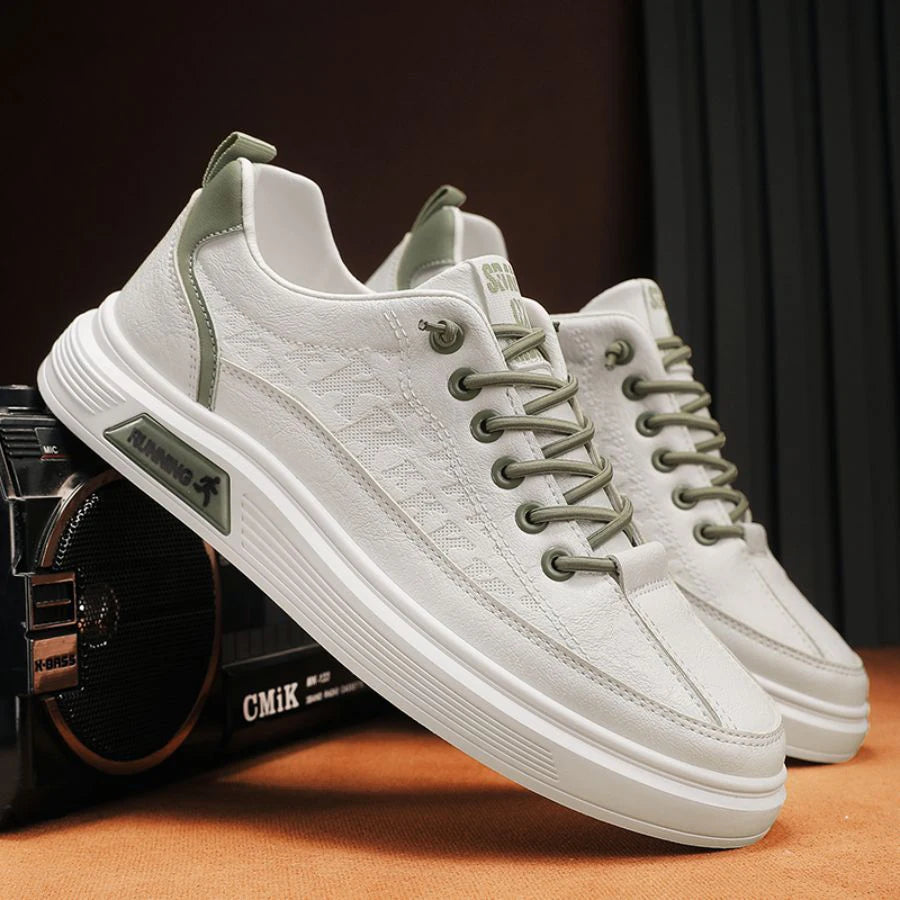 Men's Fashionable Solid Color Low-Top Shoes, Comfortable, Non-Slip, Durable Casual Sneakers, Suitable for Men's Outdoor Activities