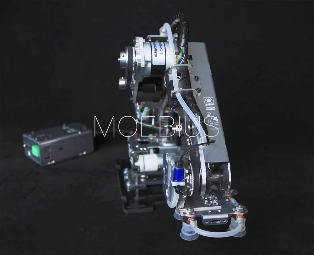 Big Load Arduino 4 DOF Suction Pump Robot Arm Manipulator with Stepper Motor Industrial Robotics Model Multi Axis Claw