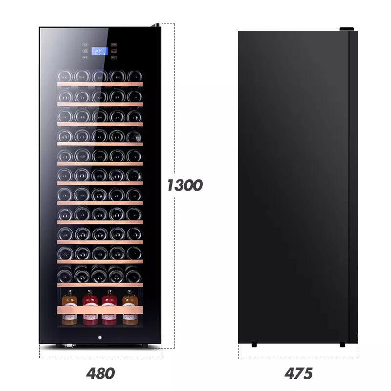 High quality 112 Bottles Residential Fridge and Freezer Combo Built-in Under Counter Beverage Wine Cooler