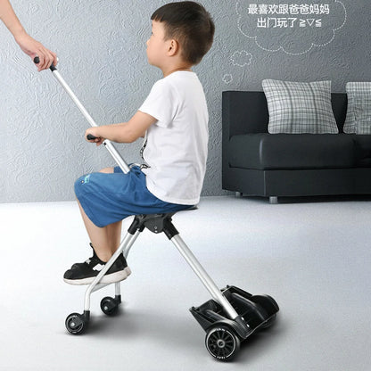 Baby Suitcases Children Can Ride Travel Luggage Lazy People Walking Baby Carry-Ons Trolley Suitcase Light Interesting 20 inch