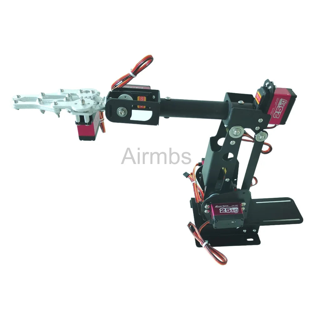 Assembled Arduino 6 DOF Robot Arm Manipulator Mechanical Claw with 25KG Digital Servo Motors DIY Multi Robotics Toy