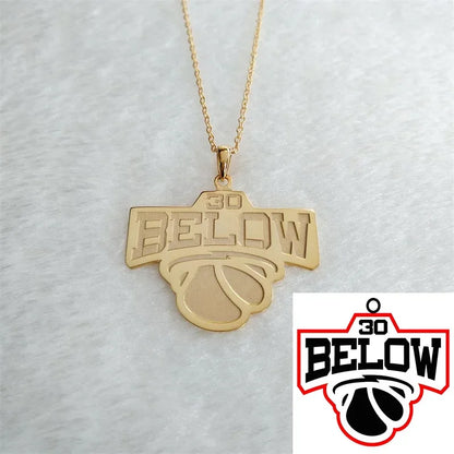 Personalized Custom Brand Logo Necklaces Pendants Chain Stainles Steel Engraved Picture Handwritten Letter Name Jewelry Gifts