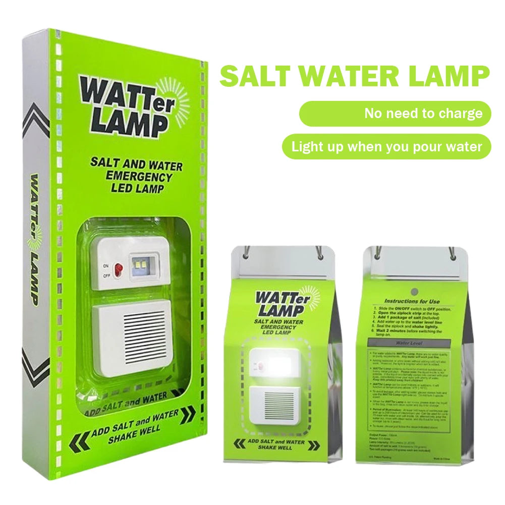 Outdoor Camping  Portable Salt Water LED Lantern Flashlight Work lightFishing Torch Searchlight Outdoor Travel Emergency Lamp