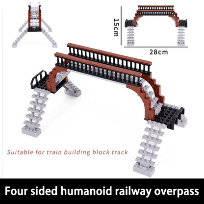 NEW City Trains Flexible Tracks Soft Straight Curved Rails Switch Building Block Creative Models Railways Toys For Kids Gifts