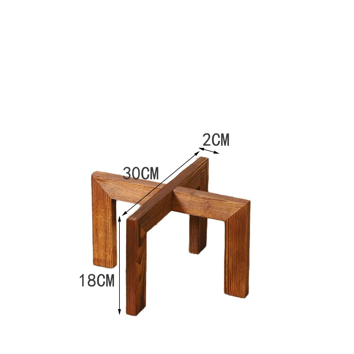 Strong Durable Planter Garden Display Bonsai Holder Plant Stand Shelf Flower Pot Trays Wood Rack