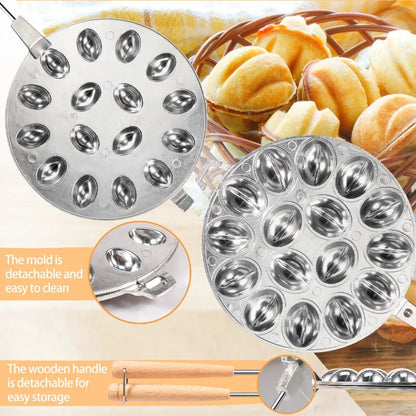 Walnut Cookie Mold Nonstick Cookie Candy Maker Molds Multifunctional Pastry Nut Cookies Maker Household Pastry Baking Tool