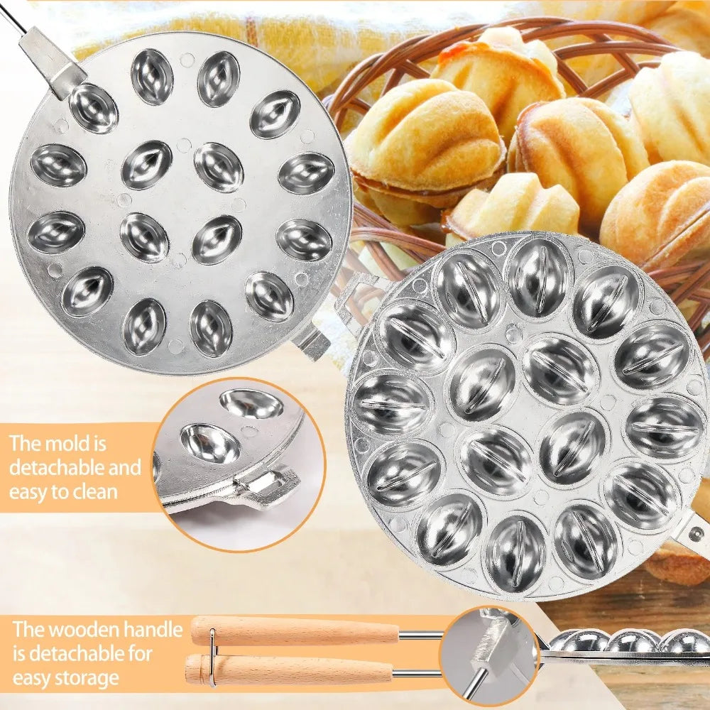 Walnut Cookie Mold Nonstick Cookie Candy Maker Molds Multifunctional Pastry Nut Cookies Maker Household Pastry Baking Tool