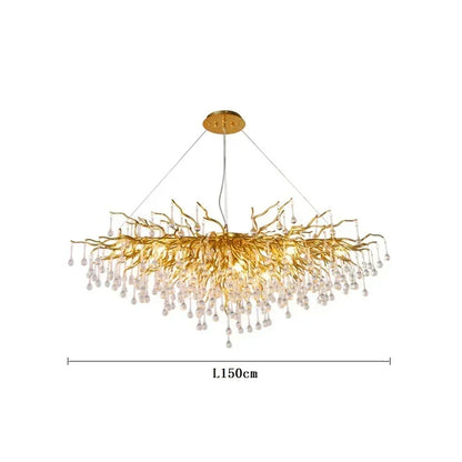 American Luxury Crystal Ceiling Chandelier Modern Art Living Dining Bedroom Hanging Lamp Hotel Hall Home Decor Pendant Lights