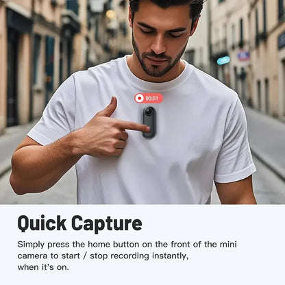 4K HD Motorcycle Mini Recorder Finger WIFI Action Camera Lightweight POV Motorcycle Road Sport Cam Bicycle Vlog Pet Body Camera
