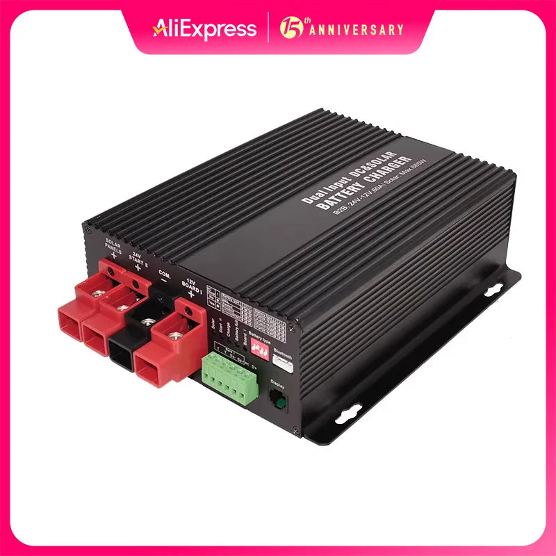 BS123020 with Bluetooth 12V Rv Solar controller and DC charger in one