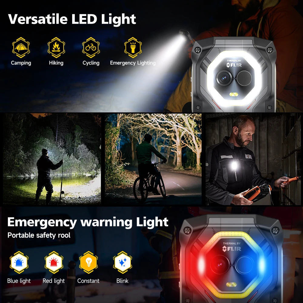 Ulefone Armor Mini 20T Pro 5G 4.7' Display Rugged Phone Android 14 LED Light 6200mAh 16GB+256GB Thermal Imaging 33W Smartphone