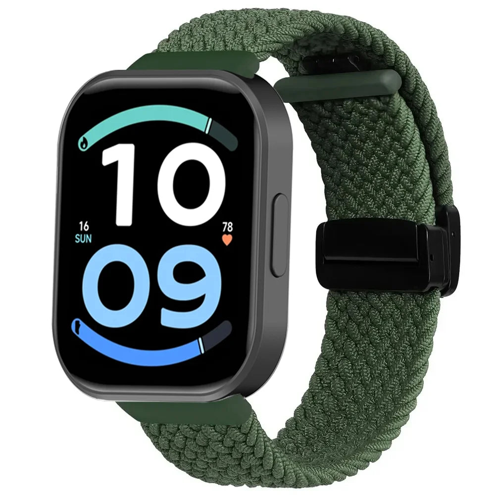 Nylon Braided Strap for Redmi Watch 6 Active 6 Lite Xiaomi Band 10 Pro 9 Pro 8 Pro Magnetic Buckle Wristband Redmi Watch 6 5 4