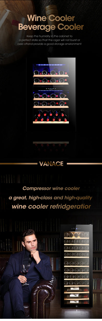 High quality 2024 BW-35D3  LOGO Low Noise 35L 12 Bottles Thermoelectric Wine Cooler Cabinet Refrigerator