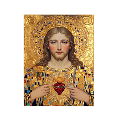 Virgin Mary and Baby Jesus Canvas Wall Art, Sacred Heart of Jesus Canvas Prints, for Living Room Home Decoarion
