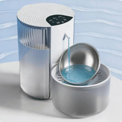 Clean Water Separator Fountain Two Reservoir Design 3L Feline Water Dispenser for Cats