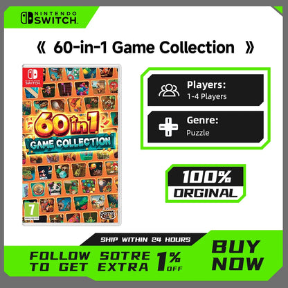 60-in-1 Game Collection Nintendo Switch Game Deals 100% Original Physical Game Card for Switch Game Console