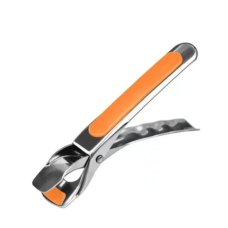 Anti-Scald Gripper Clip Multipurpose Non-Slip Plate Bowl Retriever Tongs with Silicone Handle Hot Dish Kitchen Tool