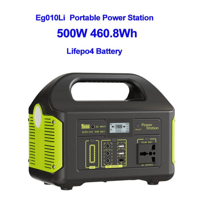 LiFePO4 Portable Power Station 1000W 902WH Mobile Power Supply Solar Generator 500W 300W 100W Battery Power Storage For Camping