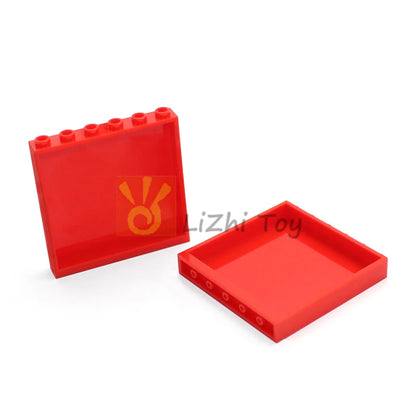 30pcs MOC Brick 59349 Panel 1x6x5 Window DIY Enlighten Building Block Bricks Compatible with Assembles Architecture Construction