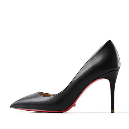 Plus Size 34-44 Sexy Red Shoes Dress Party Wedding High Heels Rubber Bottom Pointed Toe Spring Shallow Women Pumps