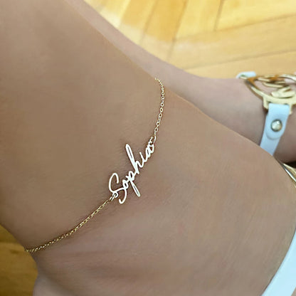 Lemegeton Customized Name Anklets for Women Men Personalized Foot Anklet Stainless Steel Chain Anklet Beach Summer Jewelry Gifts