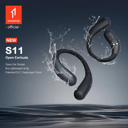 1MORE S11 Open-Ear Wireless Earphones Ultra-Thin Design Ear-Hook Earbuds Bluetooth V6.0 IPX5 28H Playtime