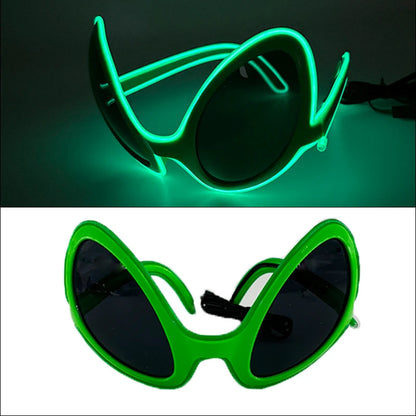 1PC Light Up LED Glasses Glow Sunglasses EL Wire Neon Glasses Glow in The Dark Party Supplies Neon Party Favors for Adults