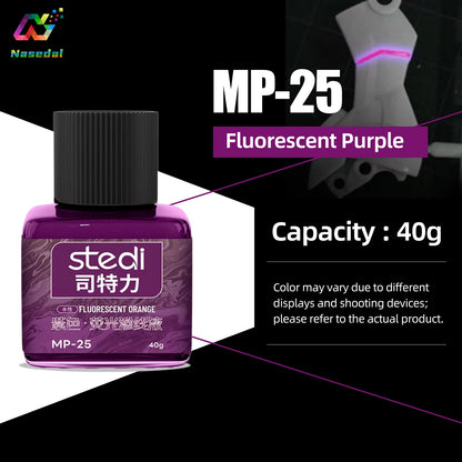 Stedi MP-20~29 Fluorescent Panel Liner Paint Water Based Penetrating Ink for Gundam Model Coloring Tools Hobby DIY Accessories