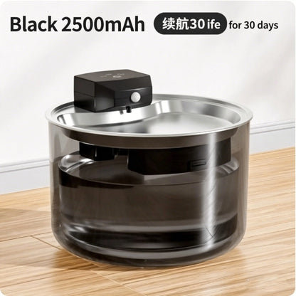 3L Automatic Wireless Pet Water Fountain Circulate Filter Silent Pet Water Bowl Stainless Steel ABS PET for Cats Dogs Dispenser
