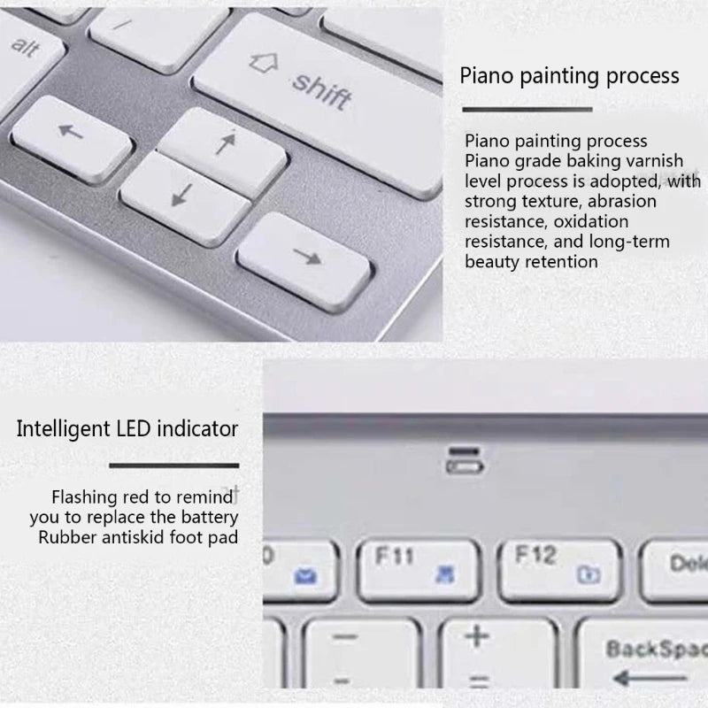 2.4Ghz Wireless Keyboard and Mouse Set 10M Range Mini Keyboard Mouse Combo Set For Notebook Laptop Desktop PC Computer