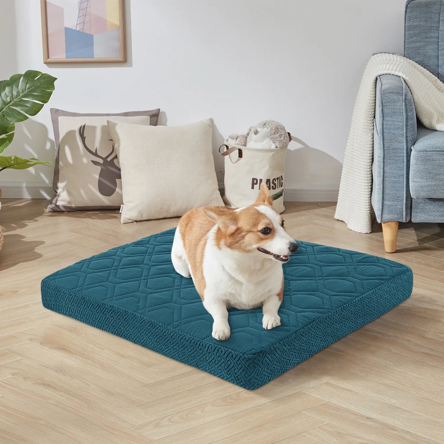 Dog Bed Covers Replacement Washable - Waterproof Dog Bed Covers Quilted, Water Absorbable Pet Puppy Bed Cover for Dog Cat