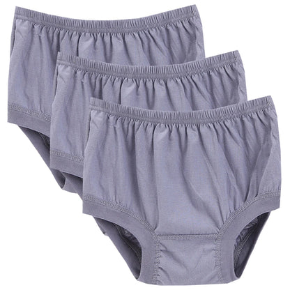 3pcs 100% Cotton Briefs Mens Comfortable Underpants Four Season Man Large Size Ventilate Underwear Male High Waist Panties Short