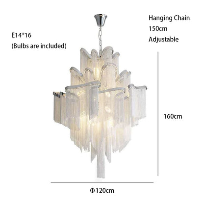 Luxury Tassels Led Pendant Lights New Gold Lustres Hanging Lamps For Ceiling Modern Decoration Home Decor For Bedroom Chandelier