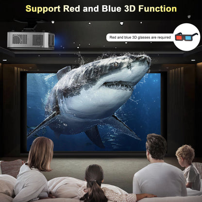 HORLAT 3200Ansi Lumens 4K Full HD Projector T10ULTRA 2G 32G Home Theater WiFi Android 14 Portable Smart TV Cinema Beam Projector