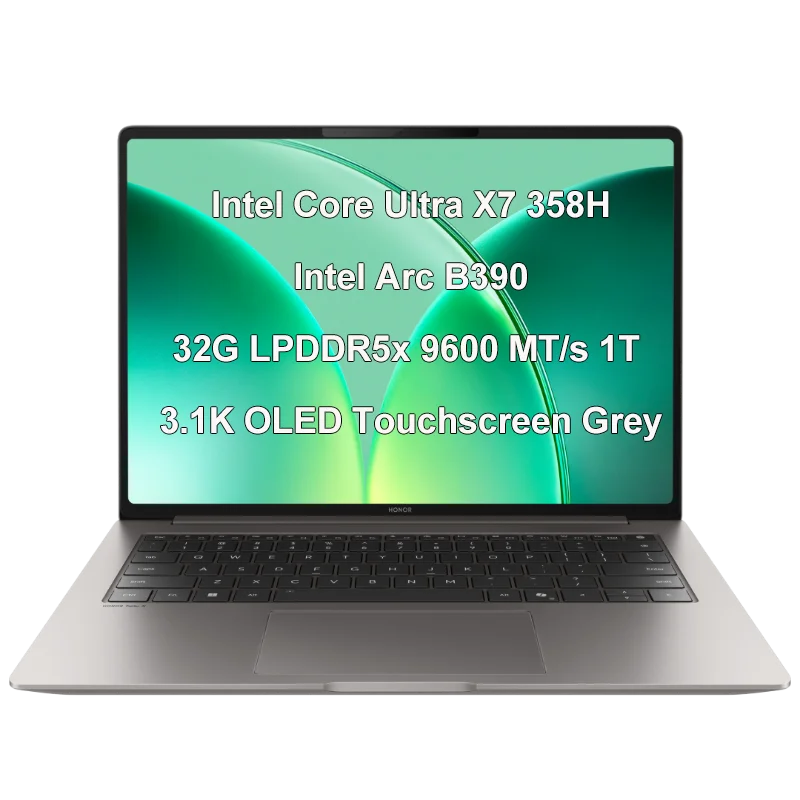 Honor MagicBook Pro 14 2026 Laptop14.6" 3.1K OLED Touchscreen Ultra5/Ultra X7  32GB RAM 1TB SSD 92Wh Long Battery Life PC Laptop