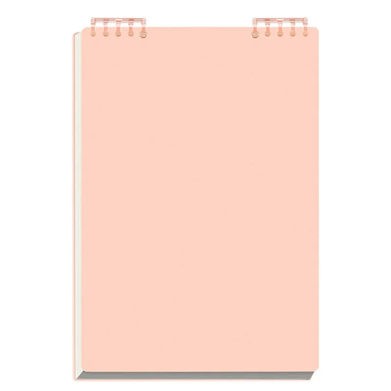 A5 Refillable Spiral Notebook - Top Coil Binding Lined Journal, Removable Tearable Pages for Notes, Planner Notepad for Office School, Cute Stationery Gift for Women