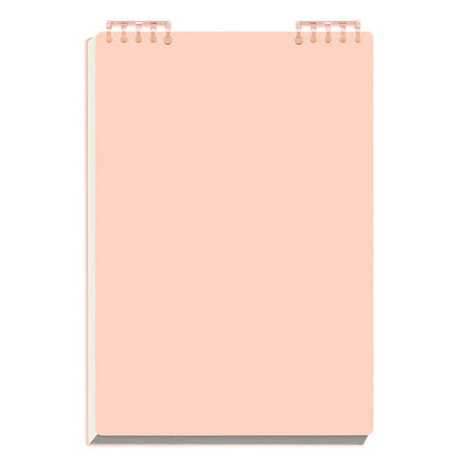 A5 Refillable Spiral Notebook - Top Coil Binding Lined Journal, Removable Tearable Pages for Notes, Planner Notepad for Office School, Cute Stationery Gift for Women