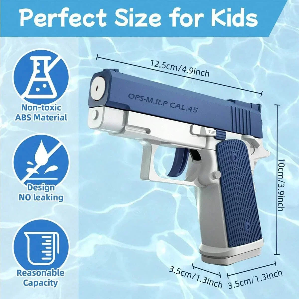 Toy Water Guns Pistol Toy Squirt Guns Summer Pool Beach Shooting Games Manual Continuous Outdoor Water Blaster Kids Adult Pistol