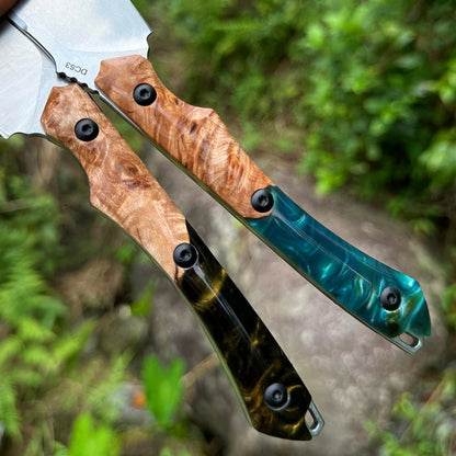 DC53 Steel Fixed Blade Knife, Outdoor Hunting Fixed Blade Knife, Suitable for Mountaineering, Camping Survival, and Hiking