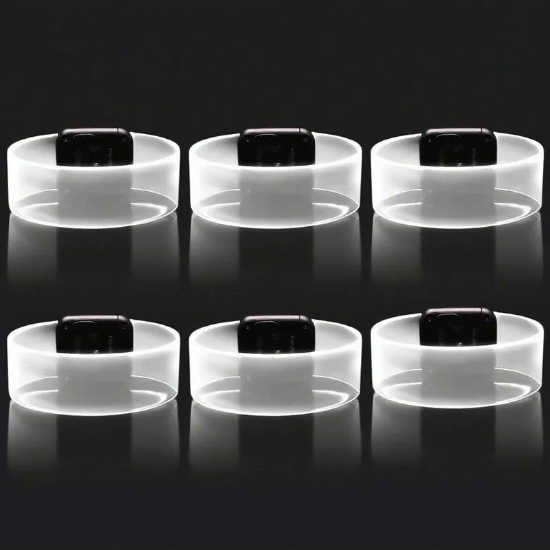 6-60Pcs LED Bracelets for Party Glow in The Dark Flashing Wristband 3 Modes Adjustable Light Up Armband for Wedding Party Favors