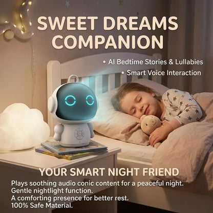 Smart AI Robot Toy WiFi Interactive Educational Learning Machine Voice Control Speech Recognition Early Education Gift for Kids