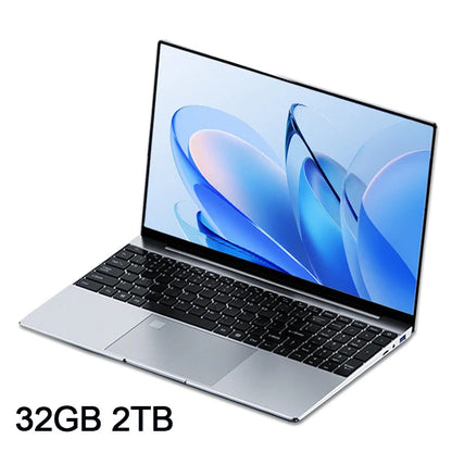 Ultra slim 15.6" Laptop Intel Core i9 10980HK  32GB 2TB Windows11 Office Fingerprint Unlock Gaming Portable Notebook Computer PC